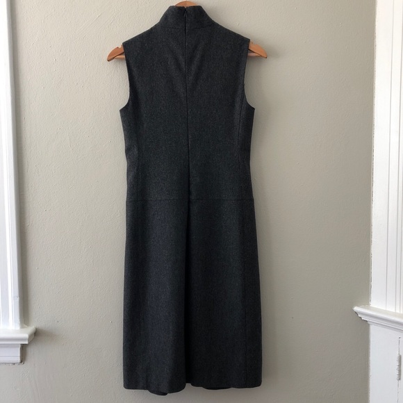 Vintage CALVIN KLEIN grey wool mock neck dress - Picture 3 of 7